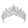 SAMKY Wedding Headpiece Rhinestone Crystal Bridal Tiara for Women Bride Hair Pieces