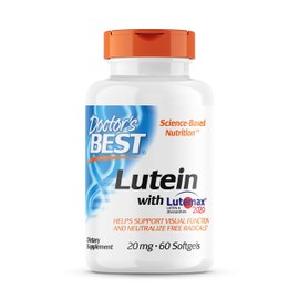Doctor's BEST Doctor's Best Lutein Featuring Lutemax, Non-GMO, Gluten Free, Eye Health, 20 mg, 60 Softgels