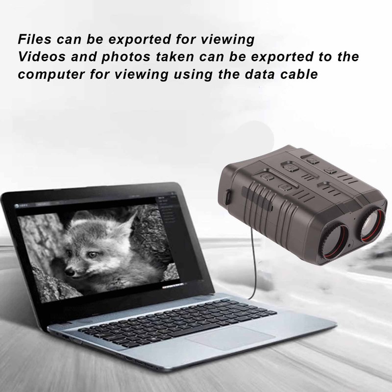 Night Vision Binoculars 5X Zoom 3in Screen IP54 Waterproof Light
