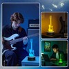 CoolGift Mart Bass Guitar Night Light, 3D LED Optical Illusion