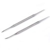 2pcs Stainless Steel Nail Groove Dirt Pick Double Head Toenail