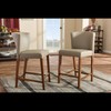 Baxton Studio Olivia Mid-Century Modern Scandinavian Style Dark Walnut Wood