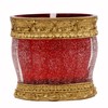 LUANT Vintage Red Bathroom Accessories, 5Piece Bathroom Accessories Set, Bathroom