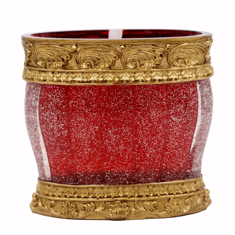 LUANT Vintage Red Bathroom Accessories, 5Piece Bathroom Accessories Set, Bathroom