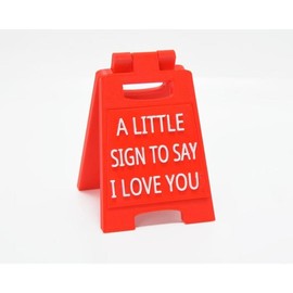 Valentines Day Gifts - Romantic I Love You Sign - Fun Boyfriend Valentine Day  - Cute Birthday, Christmas, Wedding  for Girlfriend, Wife, Fiancee - Mini Sign Statues Decoration