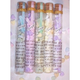 Yellow & White Heart Shaped Sugar Cubes - 1 tube