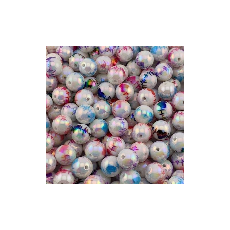 Printed 16mm Beads 15pk - Customizable Designs for DIY Projects,