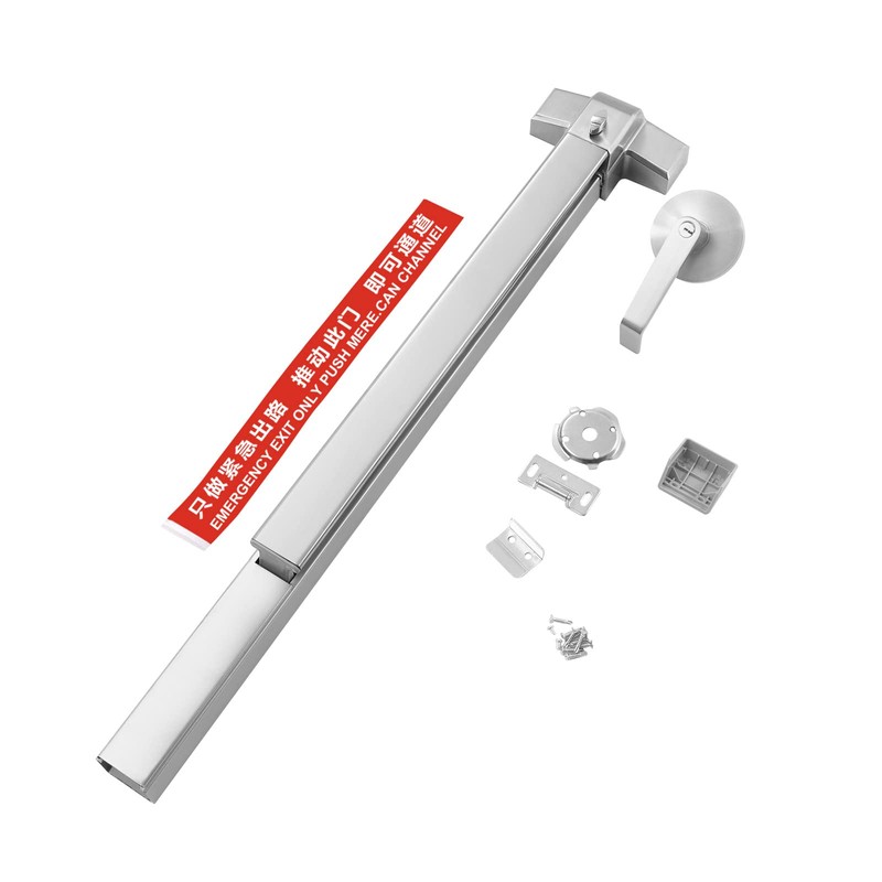 CeRaBuRET Silver Panic Bar Exit Device, Push Bar for Exit