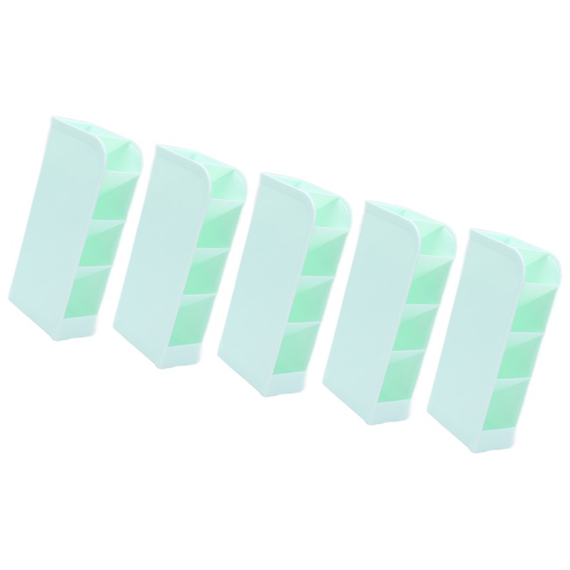 5Pcs Pens Storage Box Oblique Plane Stationery Organizer Pencil Cup