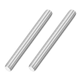 uxcell M12x110mm Fully All Threaded Rod, 2Pcs 316 Stainless Steel Long Threaded Screw 1.75mm Thread Pitch Right Hand Threads for Furniture Mounting Assembly Fastening