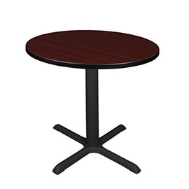 Cain 30" Round Breakroom Table- Mahogany