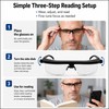 Adjustable Reading Glasses with Variable Focus Lens – +3D to