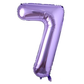 40inch Purple Helium Foil Number Balloons Large Figures Inflatable Balls Baby Shower Birthday Wedding Decoration Party Supplies (40 Inch Purple 7)