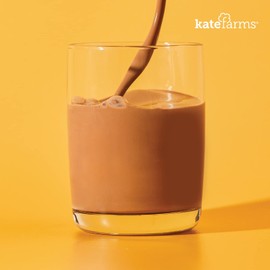 Kate Farms Organic Nutrition Shake, Chocolate, 16g Protein, 27 Vitamins and Minerals, Meal Replacement, 11 oz, 6 Pack