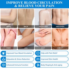 Excitsayno Silicone Cupping Therapy Sets, Cupping Kit for Massage Therapy,Anti Cellulite Cup, for Cellulite Reduction Joint Pain Muscle Pain