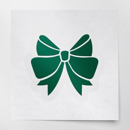 Decal Stickers of Lovely Bows (Green) (Set of 2) Premium Waterproof Vinyl Decal Stickers for Laptop Phone Accessory Helmet Car Window Mug Tuber Cup Door Wall Decoration - ANDsticd87595GR