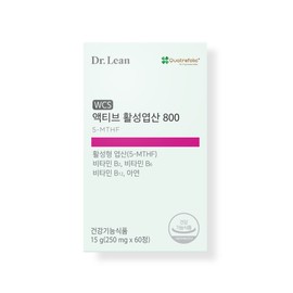 Dr.Lin WCS Active Activated Folic Acid 800 15g 60 tablets 1 unit 60 tablets 1 unit / 닥터린 WCS 액티브 활성엽산 800 15g 60정 1개 60정  1개