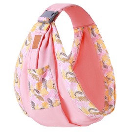 Baby Carrier Warp Cotton Skin Friendly Soft Labor Saving Baby Sling Carrier Wrap for Newborn Toddler Infant Pink