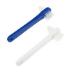 KOMBIUDA 2pcs Dual- Cleaning Brushes Gentle Care Tool for False