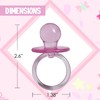 Baby Pacifier 2.5" Baby Shower Favors Decoration (Pink, 36 Count)