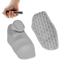 DtgEcd 2 Pack Gym Grips, Gym Hand Grips, Hand Grips for Weight Lifting, Weight Lifting Grips - Gray OPP Bagged Palm Protectors for Workout, Training, and Fitness