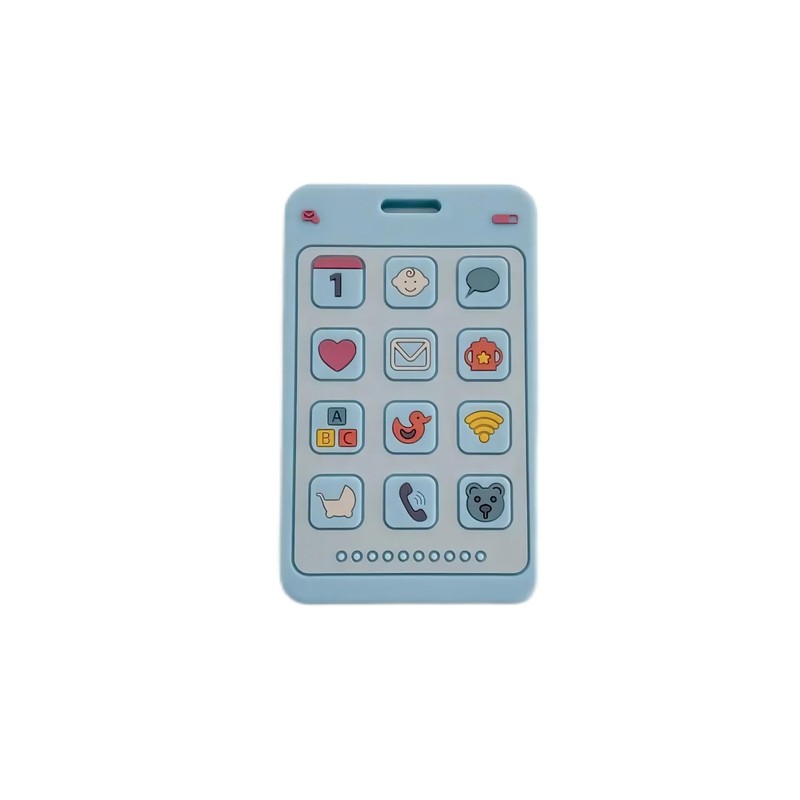 Soft Silicone Phone Shape Teether Boys Girls Baby Molar Teether