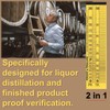 Busieea 5Pcs Hydrometer Alcohol 0-200 Proof Tralle - Accurate, Easy-to-Use