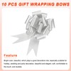 MECCANIXITY 10pcs 5 Inch Large Pull Bow Big Gift Wrapping