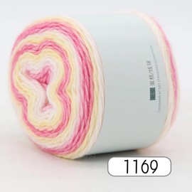 Uposao Gradient Yarn 100 g, 240 Metres, Colour Gradient Rainbow Stripes Yarn for Crochet and Knitting Yarn, Hats, Scarf, Pullover, Blanket, Hand Knitting Yarns