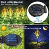 Idefair Solar Flowers Lights Outdoor, 2 Pack Solar Garden Stake