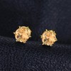 JewelryPalace Round 0.9ct Natural Citrine Stud Earrings for Women, 925