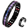 Vicmag Men Magnetic Bracelets Titanium Steel Magnet Bracelet Ultra Strength