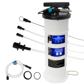 SIXIWANZI 6.5L Oil Extractor Pump, Pneumatic/Manual Fluid Extractor, Oil Extractor for Oil Change, Oil Vacuum Pump Extractor with Pipe Storage Units