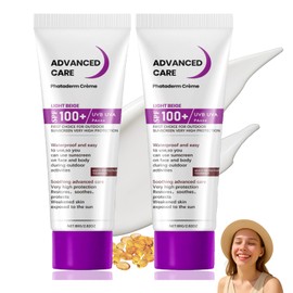 2 Pack SPF 100 Sunscreen 80g – High UVA/UVB Protection Face Cream – Waterproof & Soothing Moisturizer – Lightweight, Non-Greasy Daily Use – Helps Prevent Sunburn