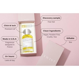 Twist Astre No. 87 - Eau De Parfum Inspired by T. Ford Soleil Blanc, Long-Lasting Perfume For Women & Men, Paraben Free, Vegan, Clean Ingredients, Unisex Fragrance - Spray 100 ml (3.4 fl. oz.)