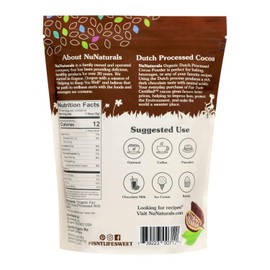 NuNaturals Cocoa Dutch Process Organic 10-12%, 1 lb 2 Pack