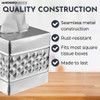 Monarch Abode Handcrafted Tissue Box Square Cover Holder and Dispenser,