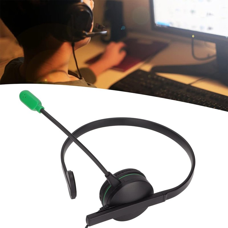 Laroal Wired Single Ear Gaming Headset with Mic 3.5mm Adapter