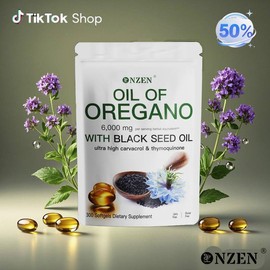 Oil of Oregano with Black Seed Oil 300 Capsules | Natural Antioxidants | Nutritional Support | Highly Effective Botanicals Dietary Healthcare Supplement - Specification: 3PCS