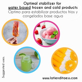 Water based ice cream and ice pop stabilizer LA TIENDITA ESSENTIALS (1 lb)