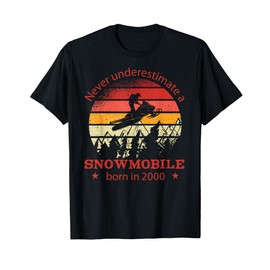 Snowmobiling Snow-Motorcycle Born 2000 Birthday Snowmobile T-Shirt