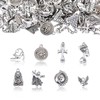 DanLingJewelry 100Pcs 10 Styles Egyptian Theme Antique Sliver Charms Pharaoh