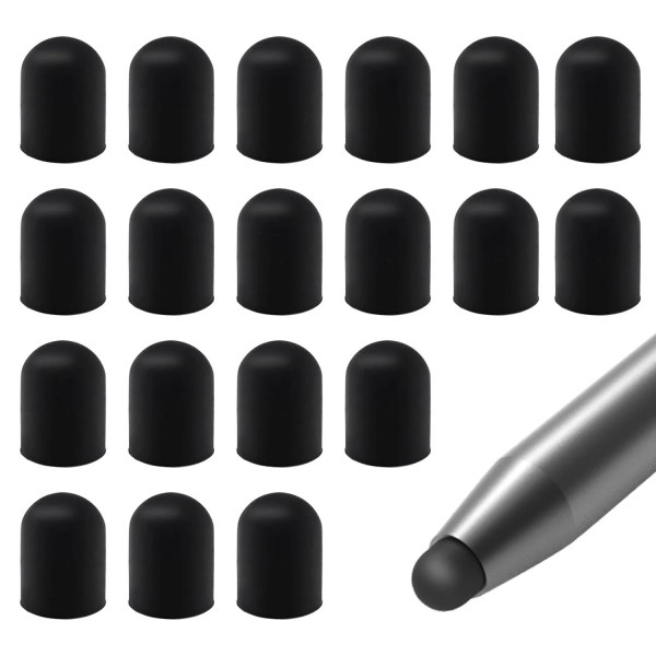 YOLUFER 20 Pieces Replacement Tips Touch Screen Pens Tips Silicone
