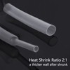 Ginsco 324 Pcs 6 Size φ1.5/2.5/3/5/6/10mm Clear Heat Shrink Tubing