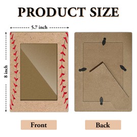 RWSEFK Baseball Picture Frame, 4x6 Wood Photo Frame, Gifts for Team Player Women Men Athletes, Picture Photo Frames for Desk Decor, Baseball Sports Theme Gifts -50