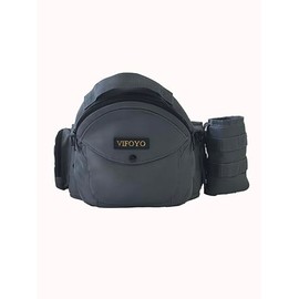 VIFOYO Baby Hip Seat Carrier, Baby Holder with CPC Certification, 3D Anti-Slip Protection, Ergonomic with Lumbar Support, Adjustable Strap, Molle Bottle Bag for Newborns & Toddlers up to 45lbs, Grey