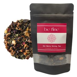 Harmony N More, be fine | Zen Berry Oolong Tea | Premium Loose Leaf Tea | Natural Fruity Blend | Antioxidant-Rich | Relaxing & Refreshing | Perfect for Mindfulness & Wellness - 1.5 oz