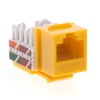 SATMAXIMUM Cat6 Keystone Ethernet Wall Jack Punch Down UTP 45-Degree