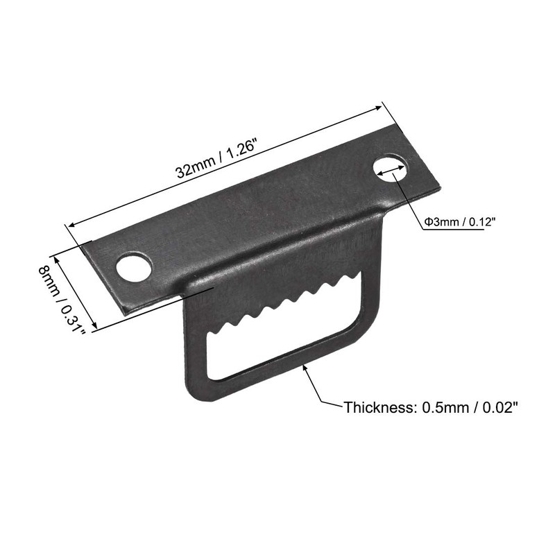 uxcell Picture Hangers, 1 1/4 Inch L Shape Double Hole