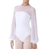 Dance Elite Aisling Mesh Shoulder and Sleeves Dance Leotard For